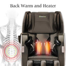 Real Relax Massage Chair, Full Body Zero Gravity Shiatsu Massage Recliner with Bluetooth Heat Foot Roller, FAVOR-03 Plus(Brown and Khaki) Brown