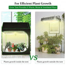 Mylar Hydroponic Grow Tent Roof Cube with Zipped Doors  Observation Windows and Vents -60 x 60 x 72 inch