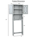 Bathroom Spacesaver Organizer with Adjustable Shelf-Gray