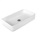 24" x 14" Rectangle Bathroom Vessel Sink with Pop-up Drain