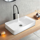 24" x 14" Rectangle Bathroom Vessel Sink with Pop-up Drain