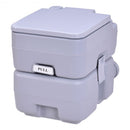 5 Gallon 20 L Outdoor - Indoor Potty Commode Portable Flush Toilet-Gray