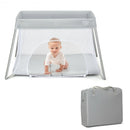 Lightweight Foldable Baby Playpen w- Carry Bag-Light Gray