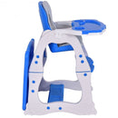 3 in 1 Infant Table and Chair Set Baby High Chair-Blue