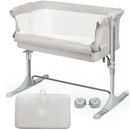 Travel Portable Baby Bed Side Sleeper  Bassinet Crib with Carrying Bag-Beige