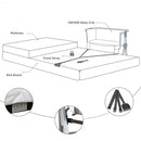 Adjustable Baby Bedside Crib with Large Storage-Dark Gray