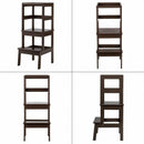 Wooden Kids Kitchen Learning Toddler Tower with Safety Rail