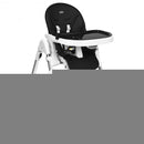 Foldable High Chair with Large Storage Basket -Black