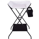 Baby Storage Folding Diaper Changing Table-Black
