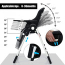 4 in 1 High Chair–Booster Seat with Adjustable Height and Recline-Black