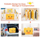 16-Panel Foldable Baby Playpen with Sound