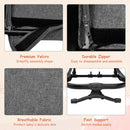 2-in-1 Adjustable Baby Bouncer and Rocker-Gray