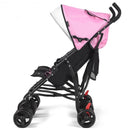 Foldable Twin Baby Double Stroller Ultralight Umbrella Kids Stroller-Pink