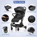 Foldable Lightweight Baby Travel Stroller for Airplane-Black