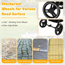 5-Point Harness Lightweight Infant Stroller with Foot Cover and Adjustable Backrest-Gray