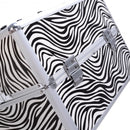 14" x 9" x 10" Aluminum Makeup Case Cosmetic Organizer-Zebra