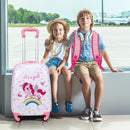 2 Pcs Kids Luggage Set 12" Backpack and 16" Kid Carry on Suitcase with Wheels