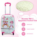 2 pcs 12" 16" Green ABS Kids Suitcase Luggage Set