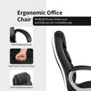 Ergonomic Office High Back Leather Adjustable Chair -Black