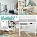 Home Office Computer Desk with Storage Shelves and Drawer Ideal for Working and Studying