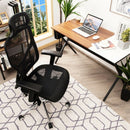 High-Back Mesh Executive Chair with Sliding Seat and Adjustable Lumbar Support