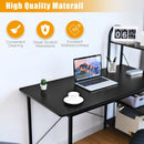 48-Inch Reversible Computer Desk with Storage Shelf-Black
