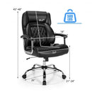 500 Lbs Height Adjustable Office Chair with Metal Base and Extra Wide Seat