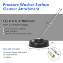 16 Inch Pressure Washer with 2 Spray Nozzles and 1-4-inch Quick-connect Extension Wands