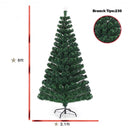 5'-6'7' LED Fiber Optic Artificial Christmas Tree w- Top Star-6'