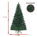 5'-6'7' LED Fiber Optic Artificial Christmas Tree w- Top Star-7'