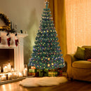 5'-6'7' LED Fiber Optic Artificial Christmas Tree w- Top Star-7'
