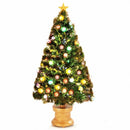 Pre-Lit Fiber Optical Firework Christmas Tree-4'