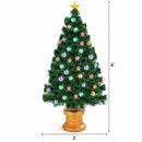 Pre-Lit Fiber Optical Firework Christmas Tree-4'