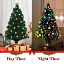 Pre-Lit Fiber Optical Firework Christmas Tree-4'