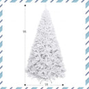 6' - 7.5' - 9' Hinged Artificial Christmas Tree with Metal Stand-9 ft
