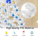 6' - 7.5' - 9' Hinged Artificial Christmas Tree with Metal Stand-9 ft