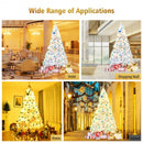 6' - 7.5' - 9' Hinged Artificial Christmas Tree with Metal Stand-9 ft