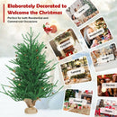 36 Inch Mini Carmel Pine Christmas Tree with 30 Pinecones