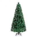 5' - 6' Pre-Lit Fiber Double-Color Lights Optic Christmas Tree-6'