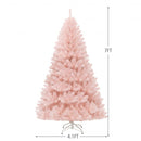 6-7 Feet Artificial Christmas Tree Hinged Full Fir Tree-7 ft