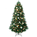 Artificial Christmas Tree with Ornaments and Pre-Lit Lights