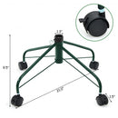 Metal Christmas Tree Stand with Rolling Wheels For Tree Up to 7-9 Ft Tall-7'