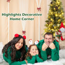 4 Feet Artificial Pre-Lit Christmas Tree with Pine Cones