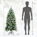 Snow Sprayed Christmas Tree for Holiday Festival Decoration-5 ft
