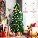 Artificial Christmas Tree with 2 Lighting Colors and 9 Flash Modes-8 ft