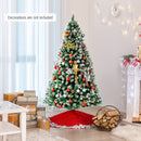 Artificial Snow Flocked Christmas Tree with Pine Cones