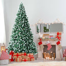 Artificial Snow Flocked Christmas Tree with Pine Cones