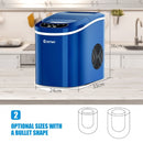 Mini Portable Compact Electric Ice Maker Machine-Navy