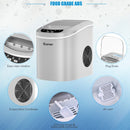 Mini Portable Compact Electric Ice Maker Machine-Silver