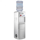 Top Loading Water Dispenser with Built-In Ice Maker Machine-Silver